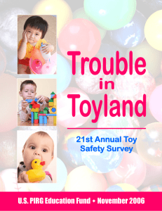 21st Annual Toy Safety Survey