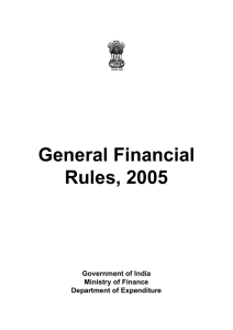 General Financial Rules, 2005