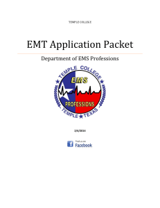 EMT Application Packet