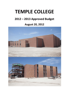 Temple College - Texas Higher Education Coordinating Board