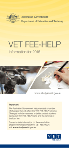 VET FEE-HELP Information Booklet