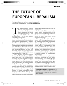 FEATURE: The Future of European Liberalism