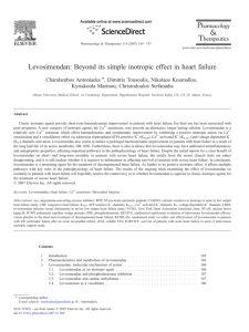 Levosimendan: Beyond its simple inotropic effect in heart - Area-c54