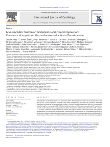 Levosimendan: Molecular mechanisms and clinical implications