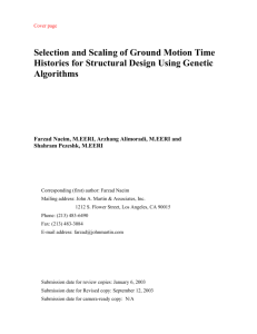 Selection and Scaling of Ground Motion Time