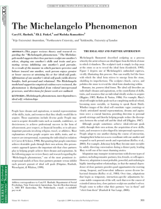 The Michelangelo Phenomenon