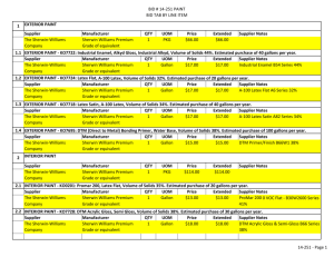 Bid #14-251 Paint