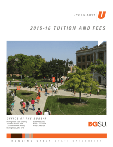 2015-16 TUITION AND FEES - Bowling Green State University