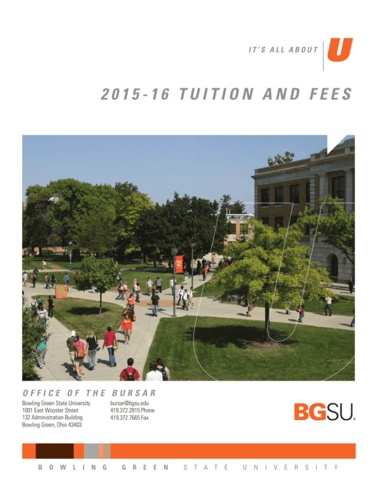201516 TUITION AND FEES Bowling Green State University