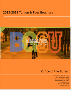 Tuition & Fee Brochure 2012-2013