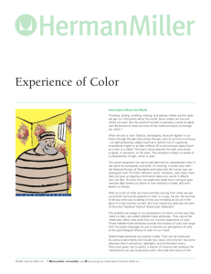 Experience of Color