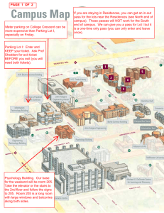 campus map with notes