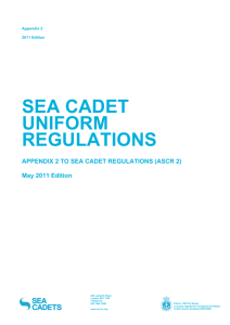 sea cadet uniform regulations