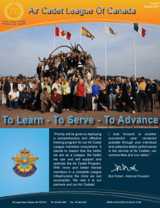 Summer 2011 - Air Cadet League of Canada