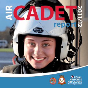 Air Cadet Organisation Annual Report – 2011/2012
