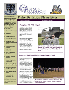 Duke Battalion Newsletter - James Madison University