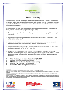 Active Listening - La Salle College