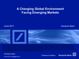 A Changing Global Environment Facing Emerging