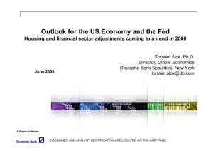 Torsten Slok: Outlook for the US Economy and the Fed