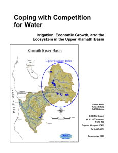 Coping with Competition for Water