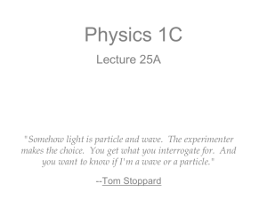 Physics 1C - UCSD Department of Physics