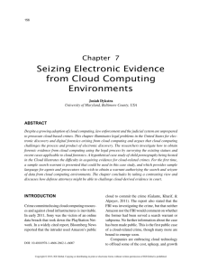 Seizing Electronic Evidence from Cloud Computing Environments