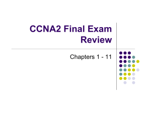CCNA2 Final Exam Review