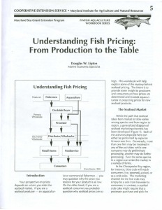 Understanding Fish Pricing - Maryland Sea Grant