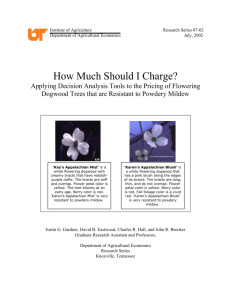 How Much Should I Charge? - Agricultural & Resource Economics