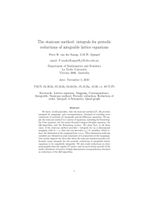 The staircase method: integrals for periodic