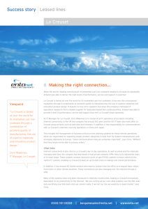 Making the right connection... Success story Leased lines