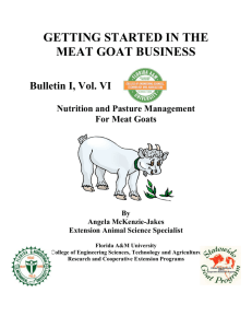 pasture management for goats - Florida Agricultural & Mechanical