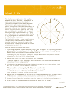 Wheel of Life exercise