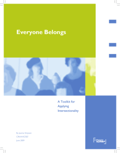 Everyone Belongs: A Toolkit for Applying Intersectionality