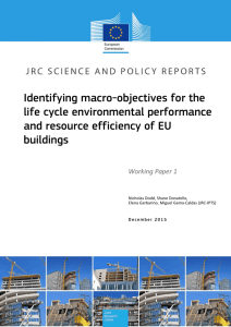 Identifying macro-objectives for the life cycle environmental