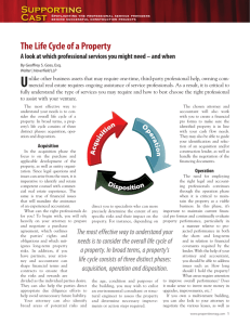The Life Cycle of a Property