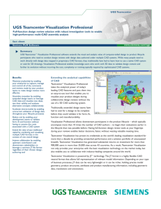 Teamcenter Visualization Professional fact sheet