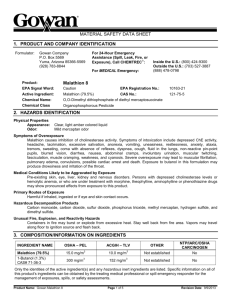 MATERIAL SAFETY DATA SHEET 1. PRODUCT AND COMPANY