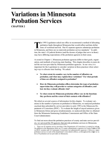 Variations in Minnesota Probation Services