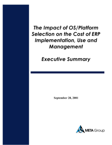 The Impact of OS/Platform Selection on the Cost of ERP