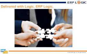ERP Logic India Corporate Presentation