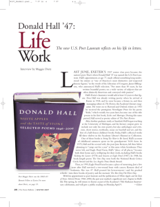 Donald Hall '47 - Phillips Exeter Academy