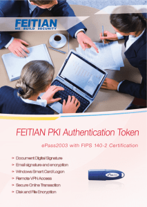 FEITIAN PKI Authentication Token