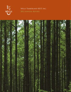 2012 Wells Timberland REIT Annual Report