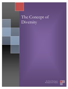 The Concept of Diversity