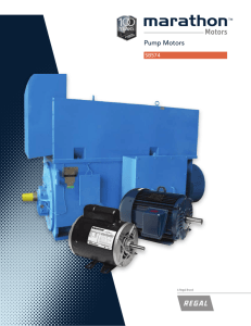 Pump Motors Brochure