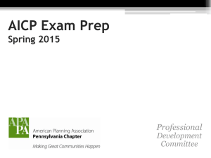 AICP Exam Prep - Planningpa.org