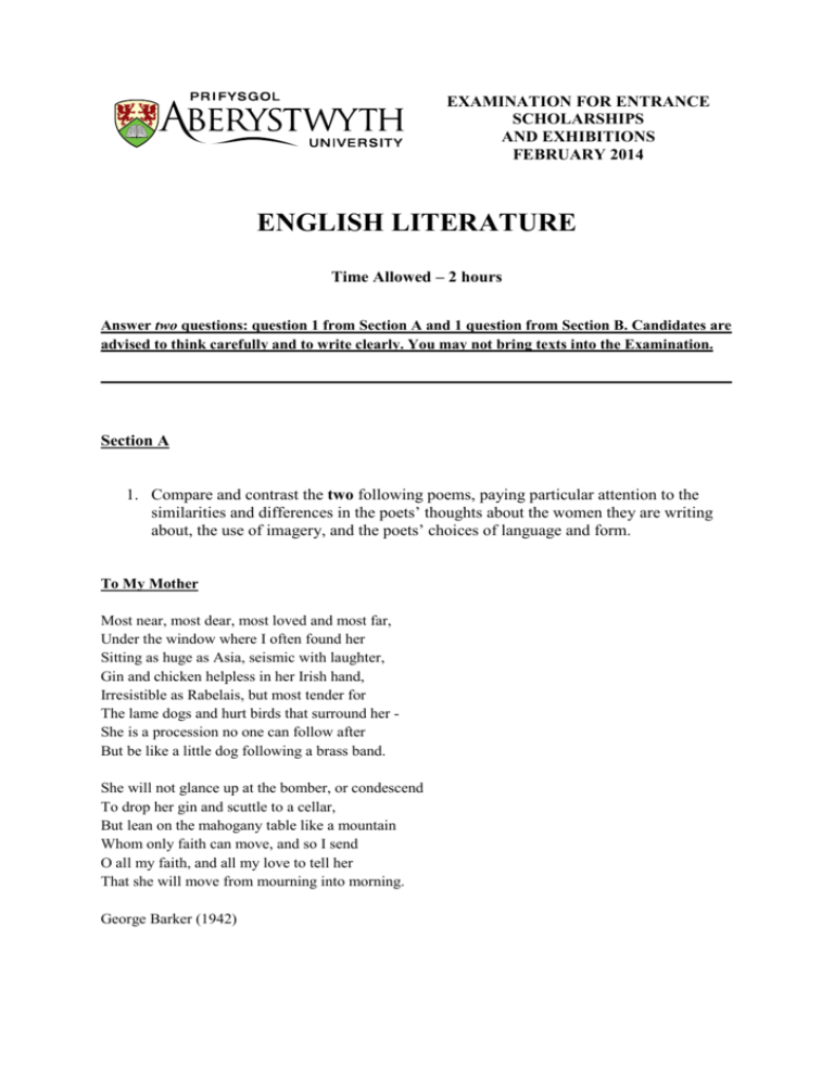 assignment on english literature