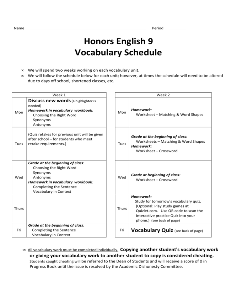 honors-english-9-vocabulary-schedule