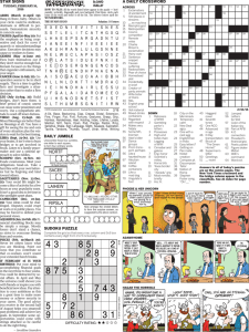 star signs a daily crossword sudoku puzzle daily